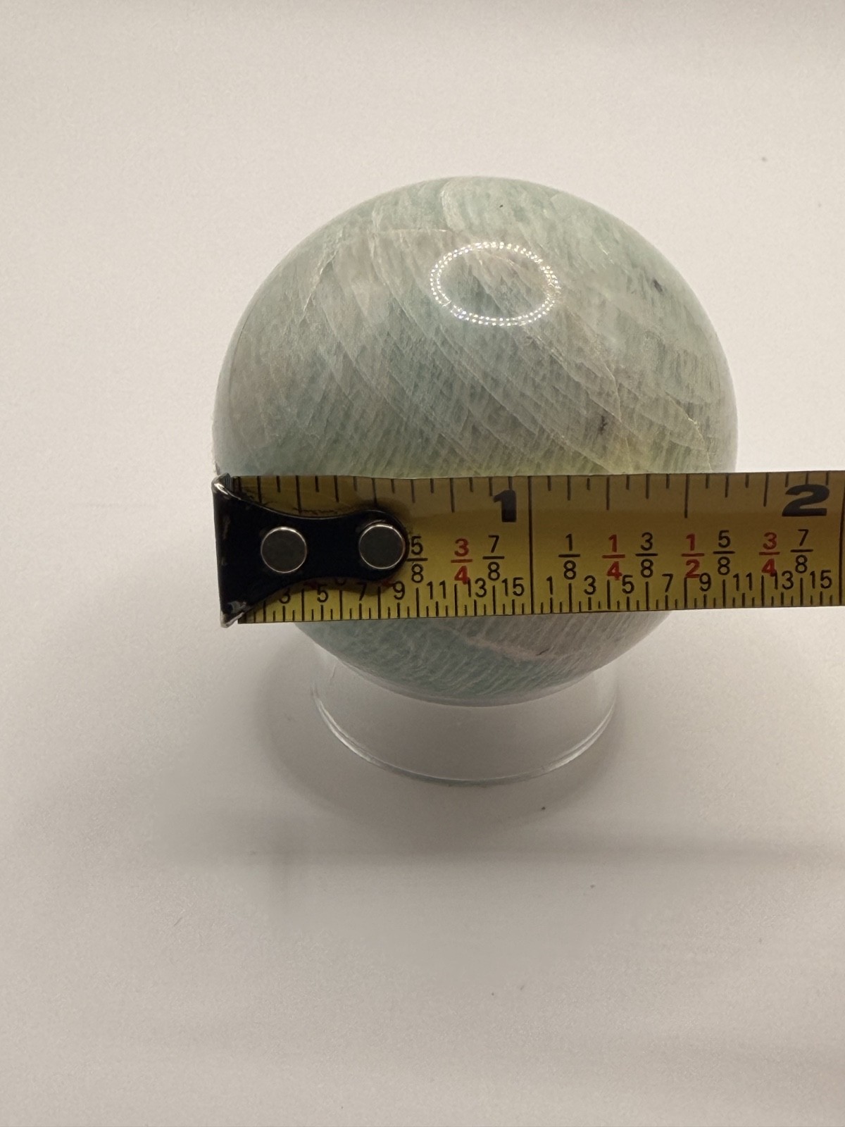 Natural Amazonite Crystal Sphere 50mm 2 inch with Stand Healing Stone