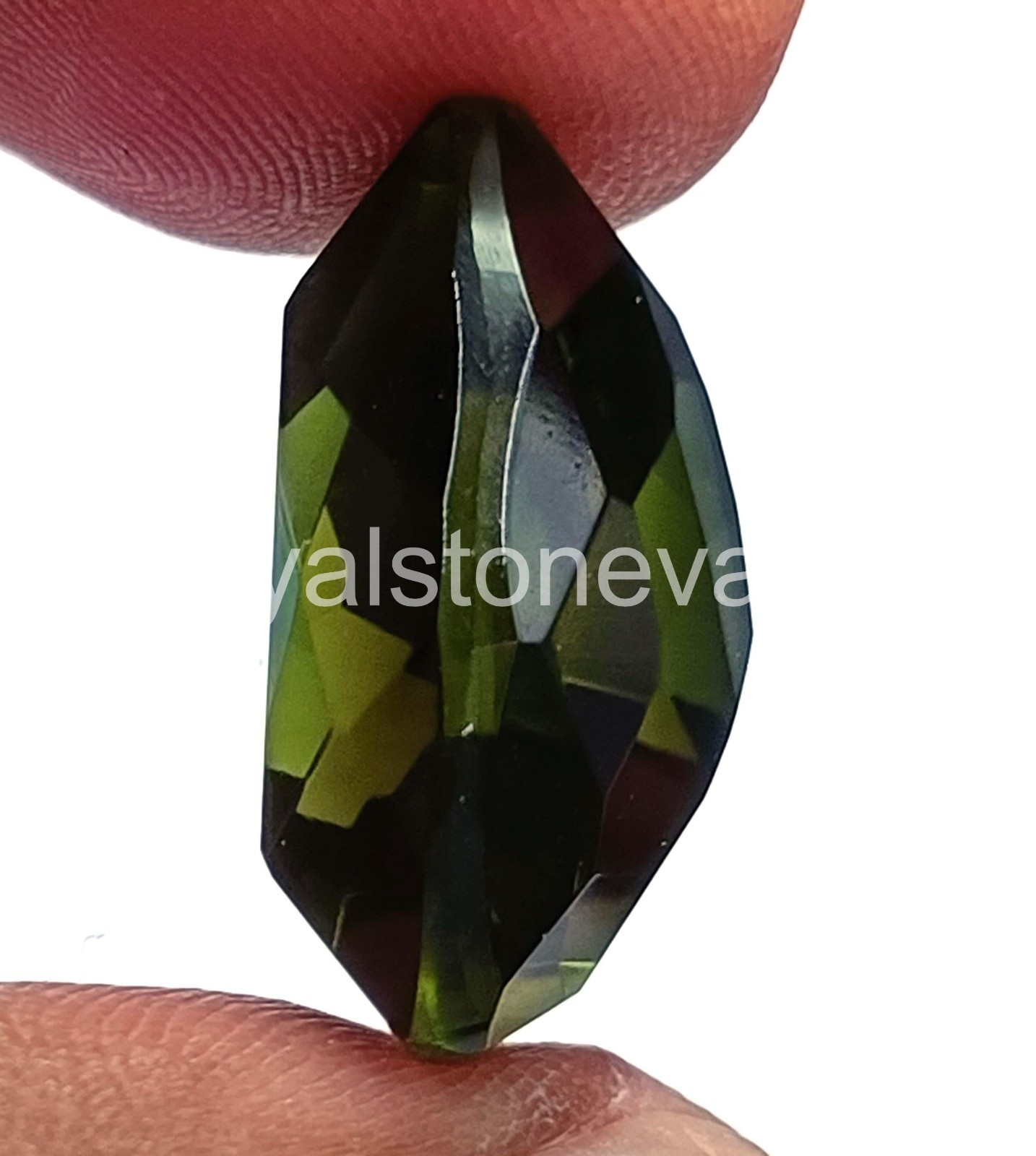 IGL Certified 22.20 Ct Natural Green Emerald Loose Gemstone Trillion Cut – 5AOQ