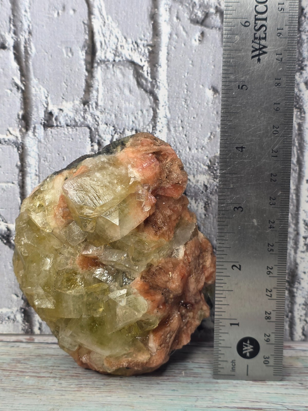 Natural Chocolate Calcite Crystal Cluster on Matrix India 605g Display Specimen