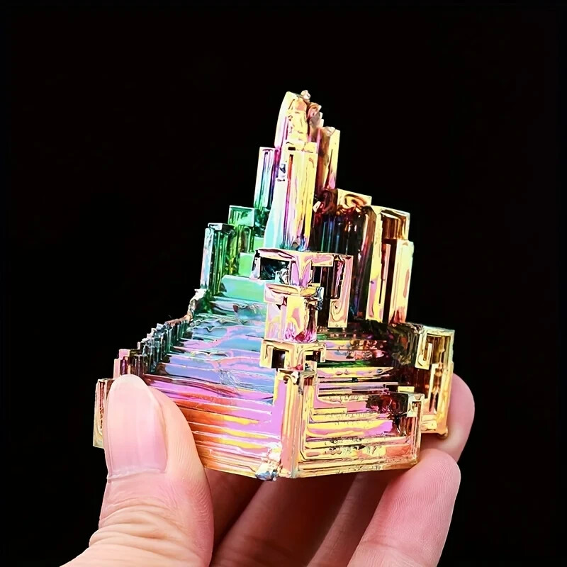 Aura Rainbow Titanium Bismuth Natural Quartz Crystal Mineral Point Specimens