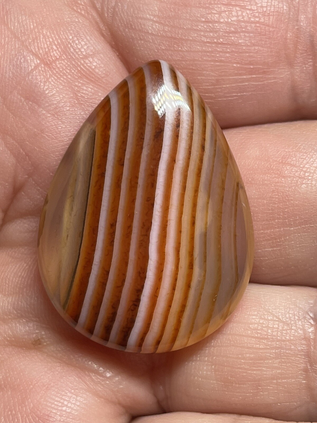 Sardonyx Cabochon 1.21in x .9in x .35in 9g