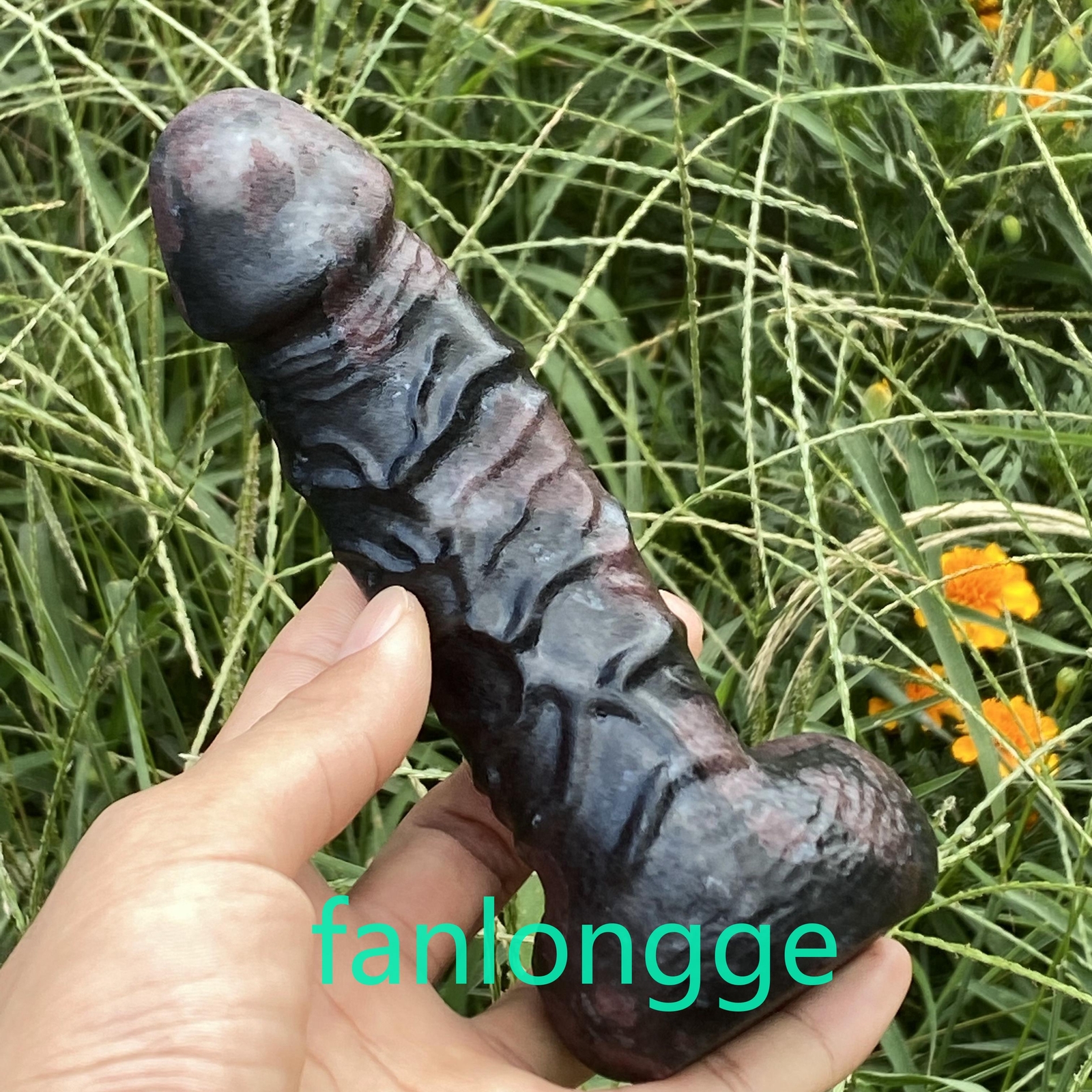 6in Wholesale Natural Garnet male penis Quartz Crystal Carved Figurines 1pc