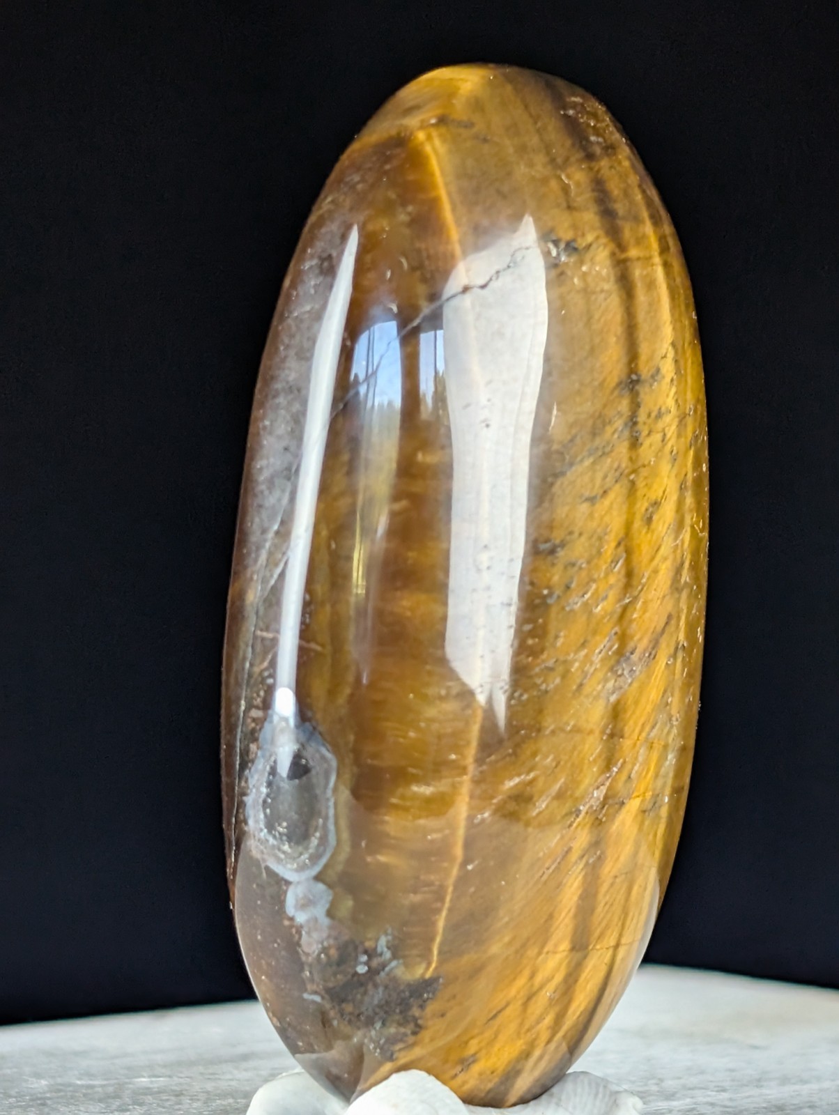 Tiger Eye Palm Stone Crystal Palmstone Worry Fidget Gemstone Tigerseye Chakra