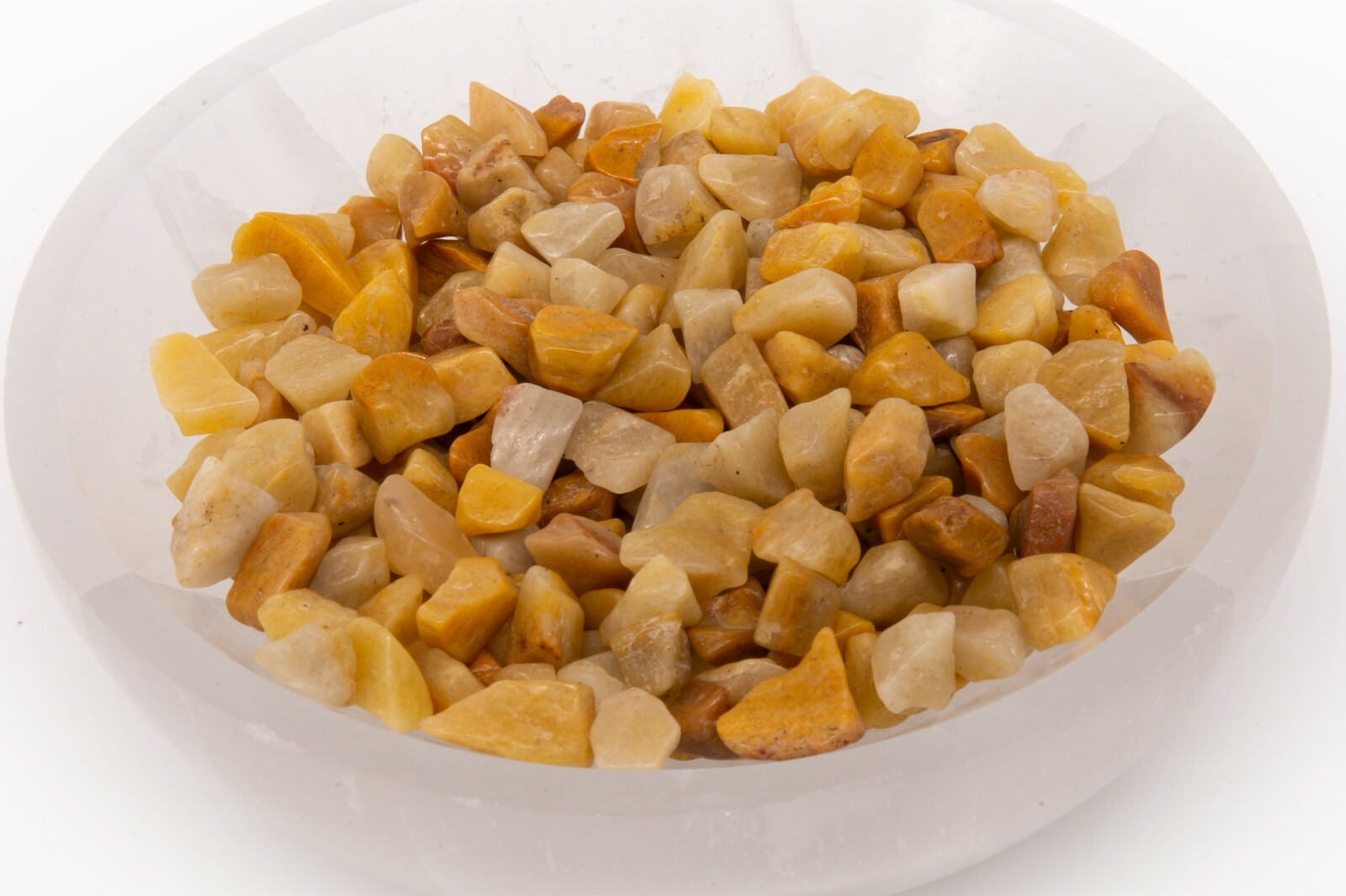 Grade AAA 100% Natural Tumbled Yellow Aventurine 9mm to 12mm