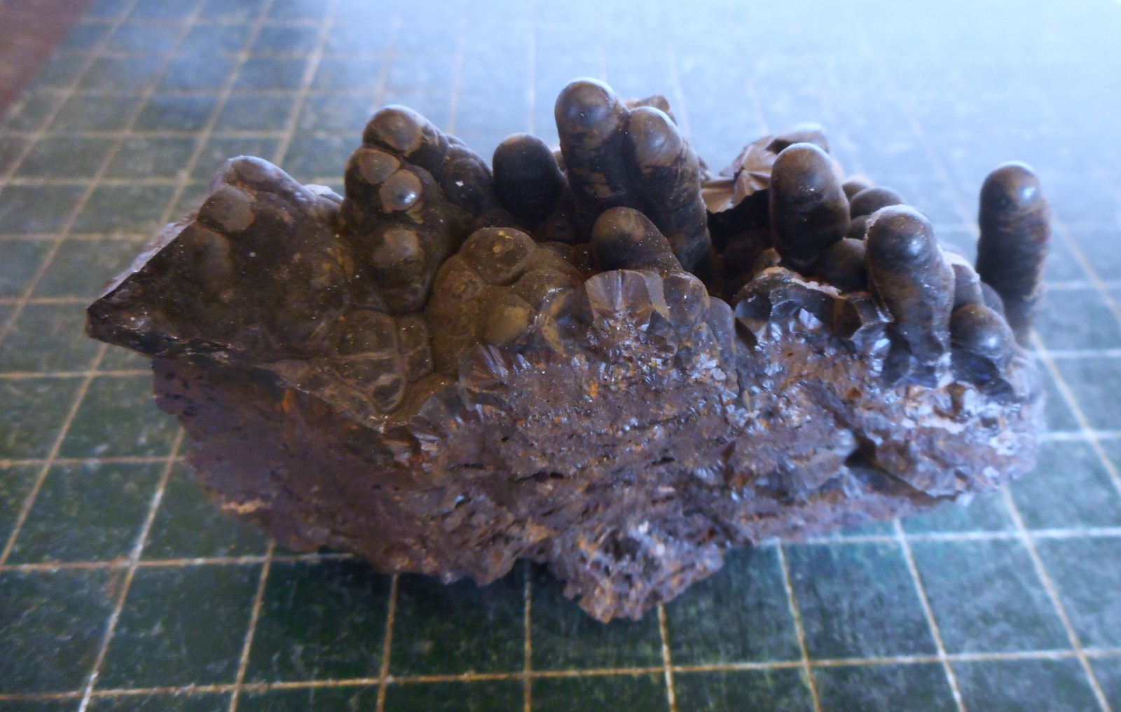 Brown Bubbly Goethite Crystal Plate . Natural Specimen . 3.0″