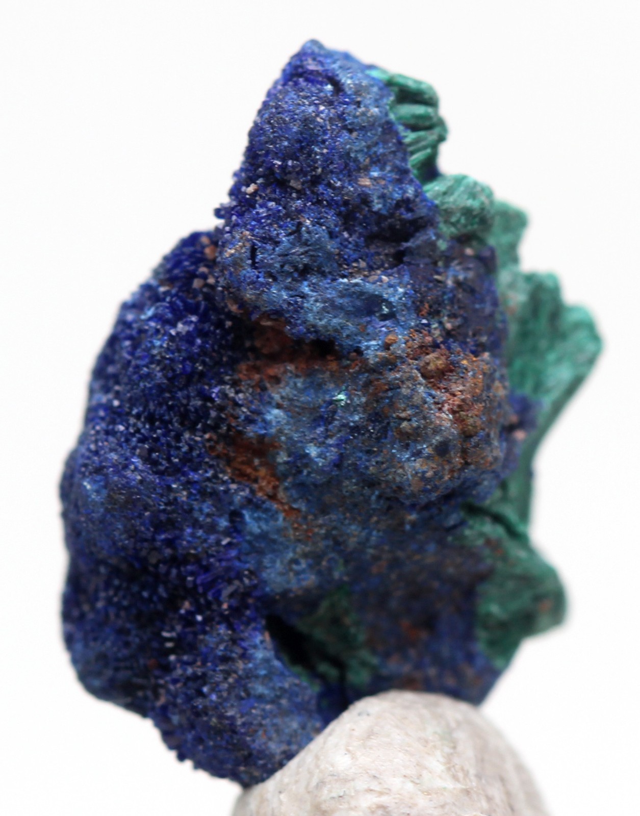 AZURITE MALACHITE Druzy Crystal Cluster Mineral Specimen Formation MOROCCO