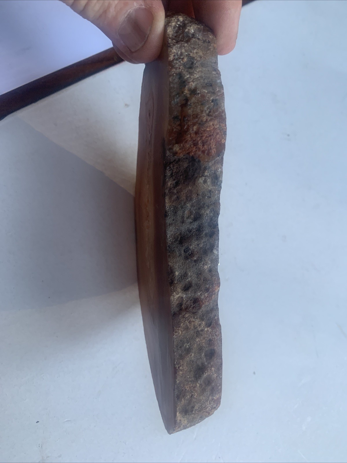 Natural agate slice quartz crystal mineral specimen Stone uruguay desk Weight