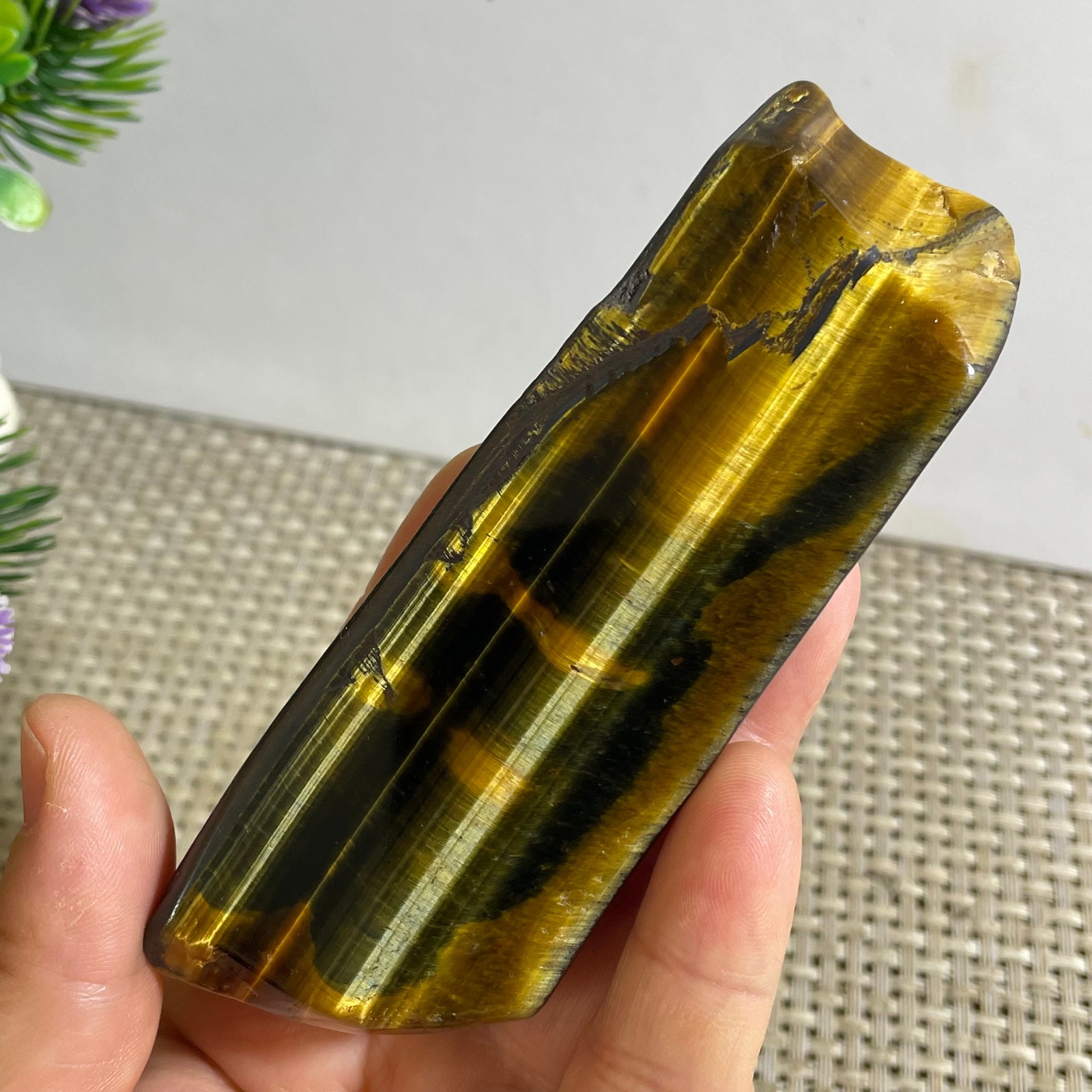 80g Natural tiger’s-eye Rough Raw Stone Rock Specimen Reiki healing
