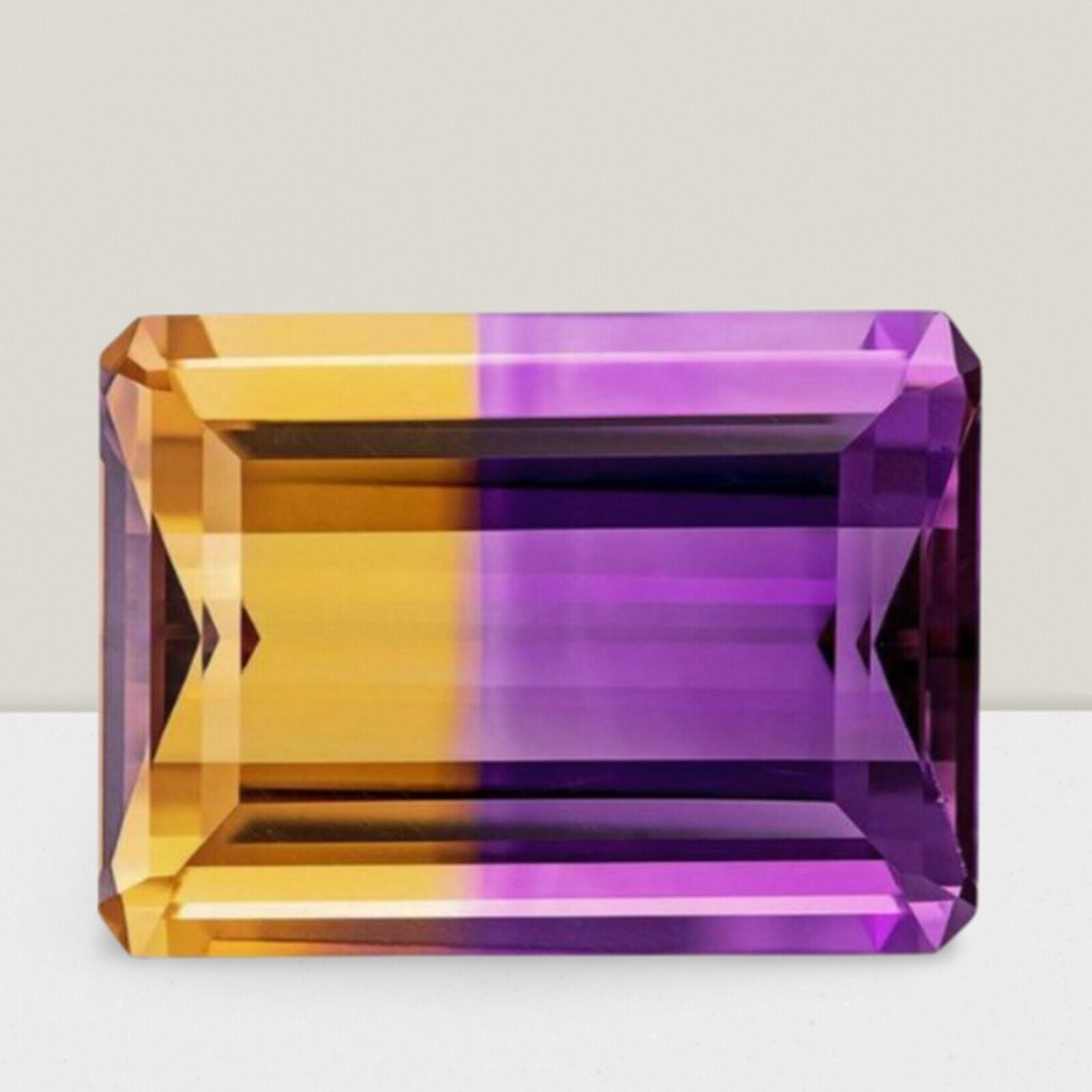 Ametrine Octagon Cut Gemstone 5 Cts – 12×10 mm Lustrous Loose Gem