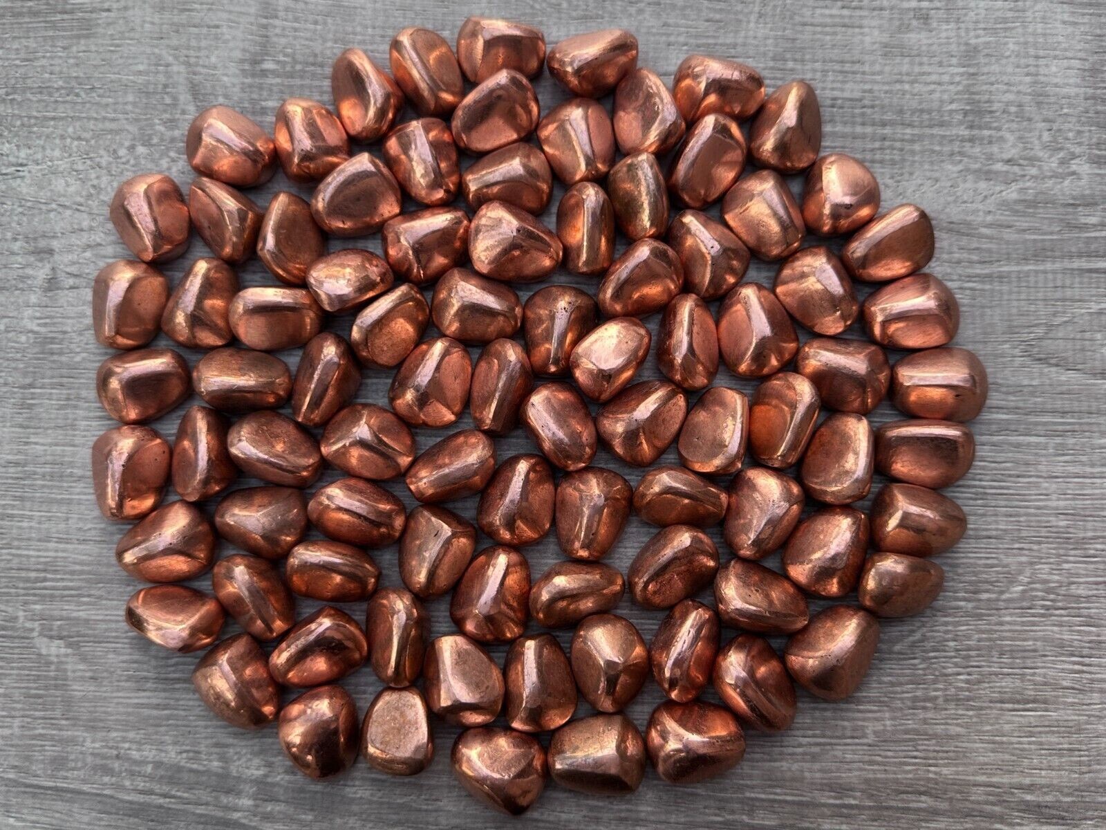 Grade A++ Copper Tumbled Stones, 0.75-0.85 Inch Tumbled Copper, Copper Crystals