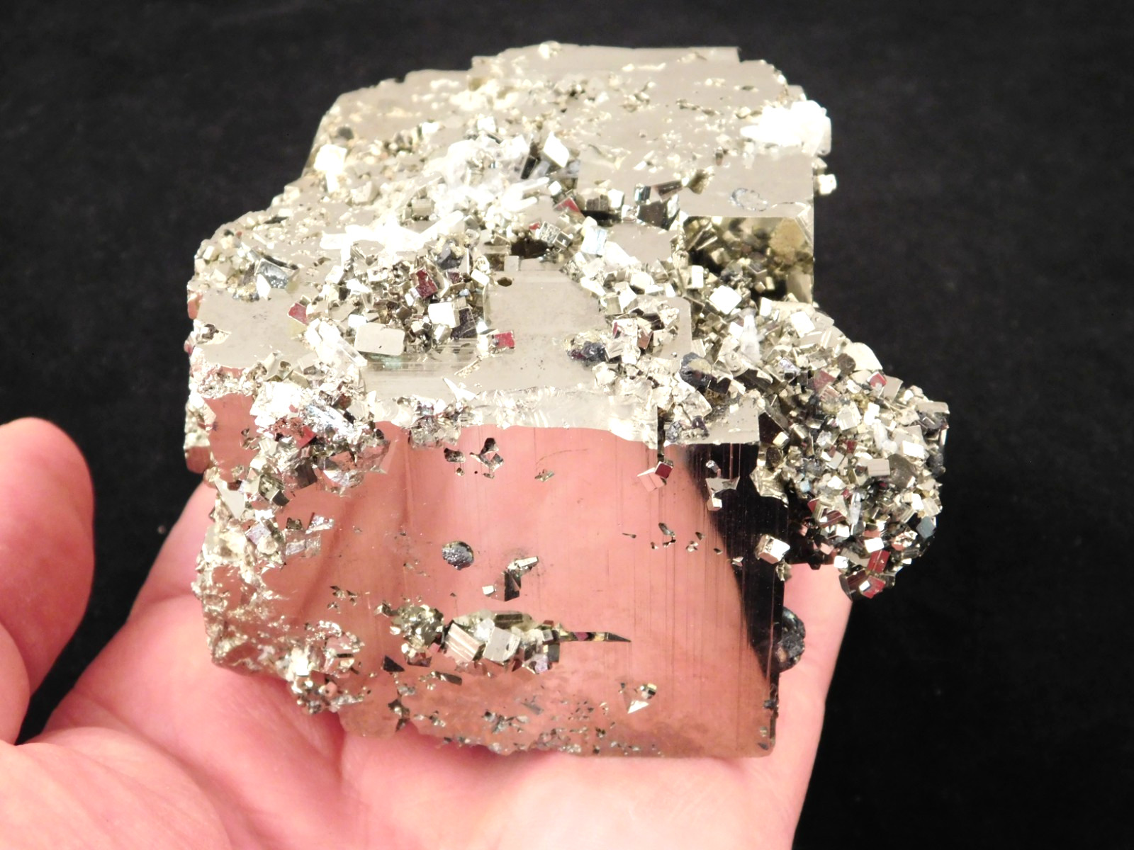 wOw BIG! AAA Pyrite CUBE Cluster 100% Natural Peru 825gr