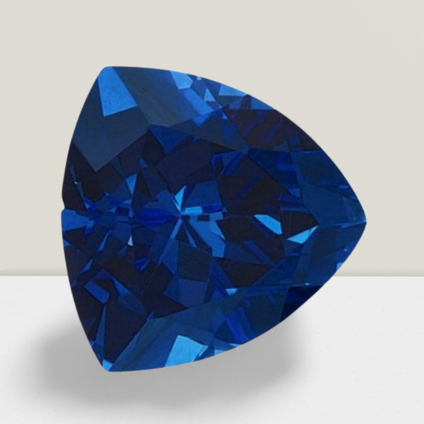 Blue Sapphire Trillion Cut Gemstone 5 Cts – 11 mm Flawless Loose Gem