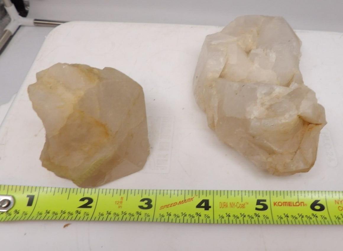 Natural Quartz Crystal Cluster Raw from Arkansas Crystal Mine 1 lb 1 oz