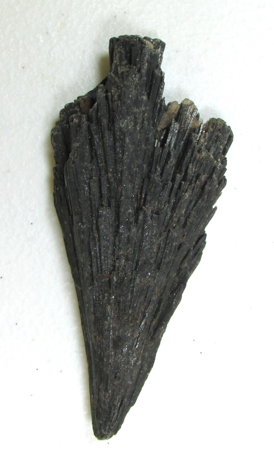 Black Kyanite Blade / Wing from Brazil Mica and Quartz Attached Celtic Cross