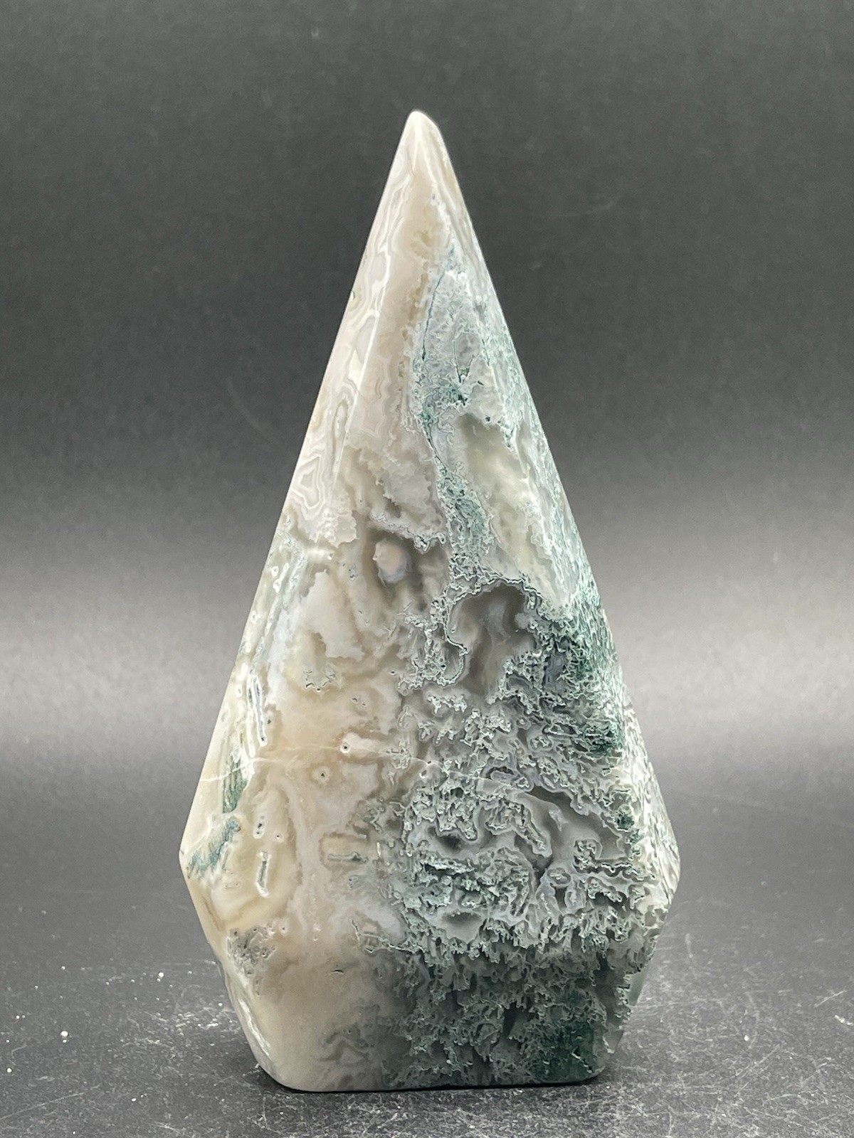 Moss Agate Teardrop 239g