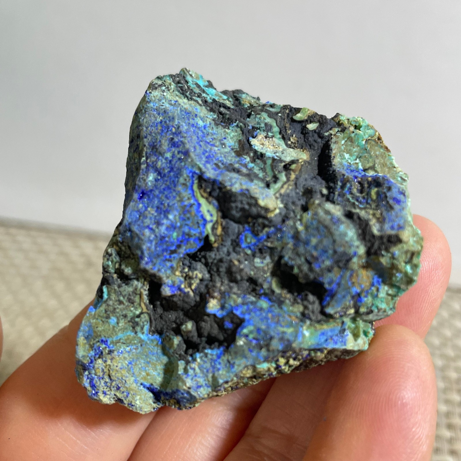 31g beautiful crystal azurite malachite mineral specimen Reiki Healling