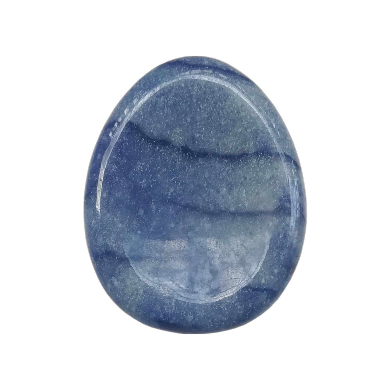 Natural Blue Aventurine Water Drop Chakra Thumb Worry Crystals and Healing St…
