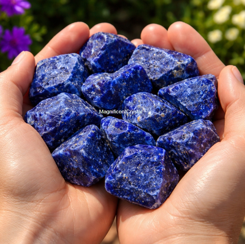 5PCS Raw Lapis Lazuli Crystal Stone Natural Blue Gemstones Healing Reiki Decor