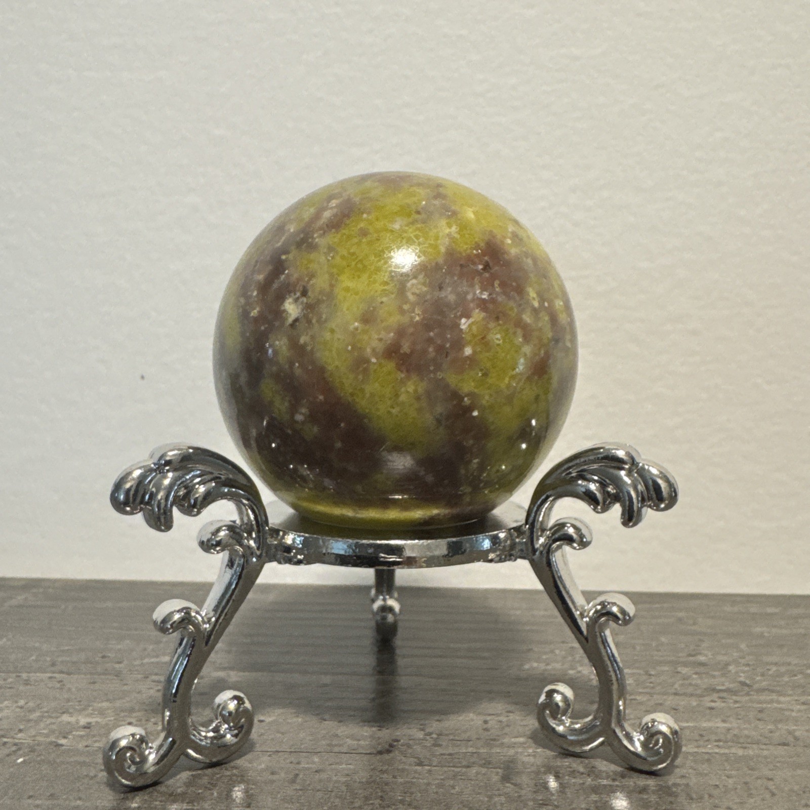 Green Opal Sphere 187 Grams 51 mm