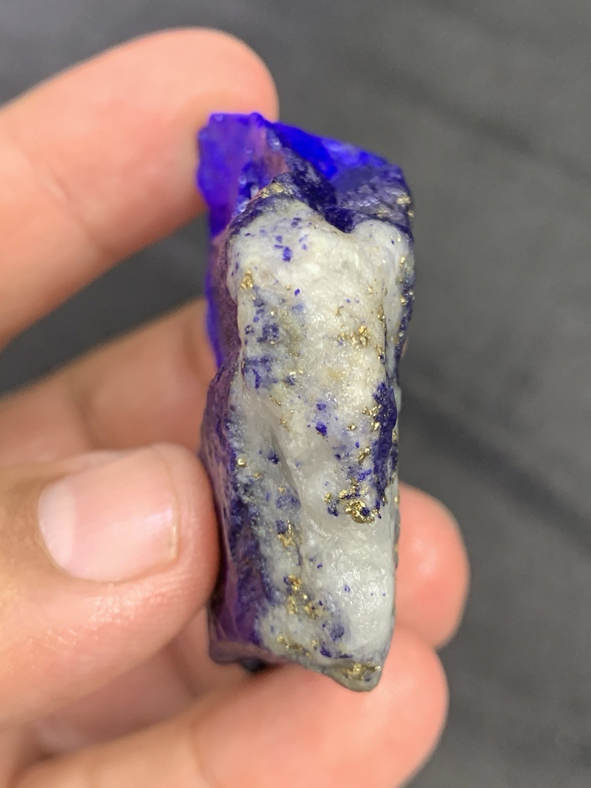 Lapis Lazuli Chakra Raw Mine Stone With Pyrite 76 Grams