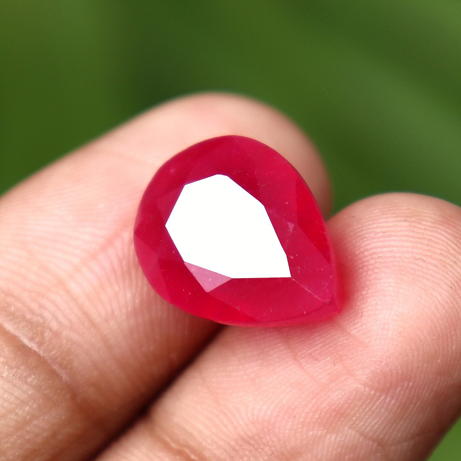 9.75 Ct Red Bixbite Beryl Loose Gemstone Pear Cut Certified