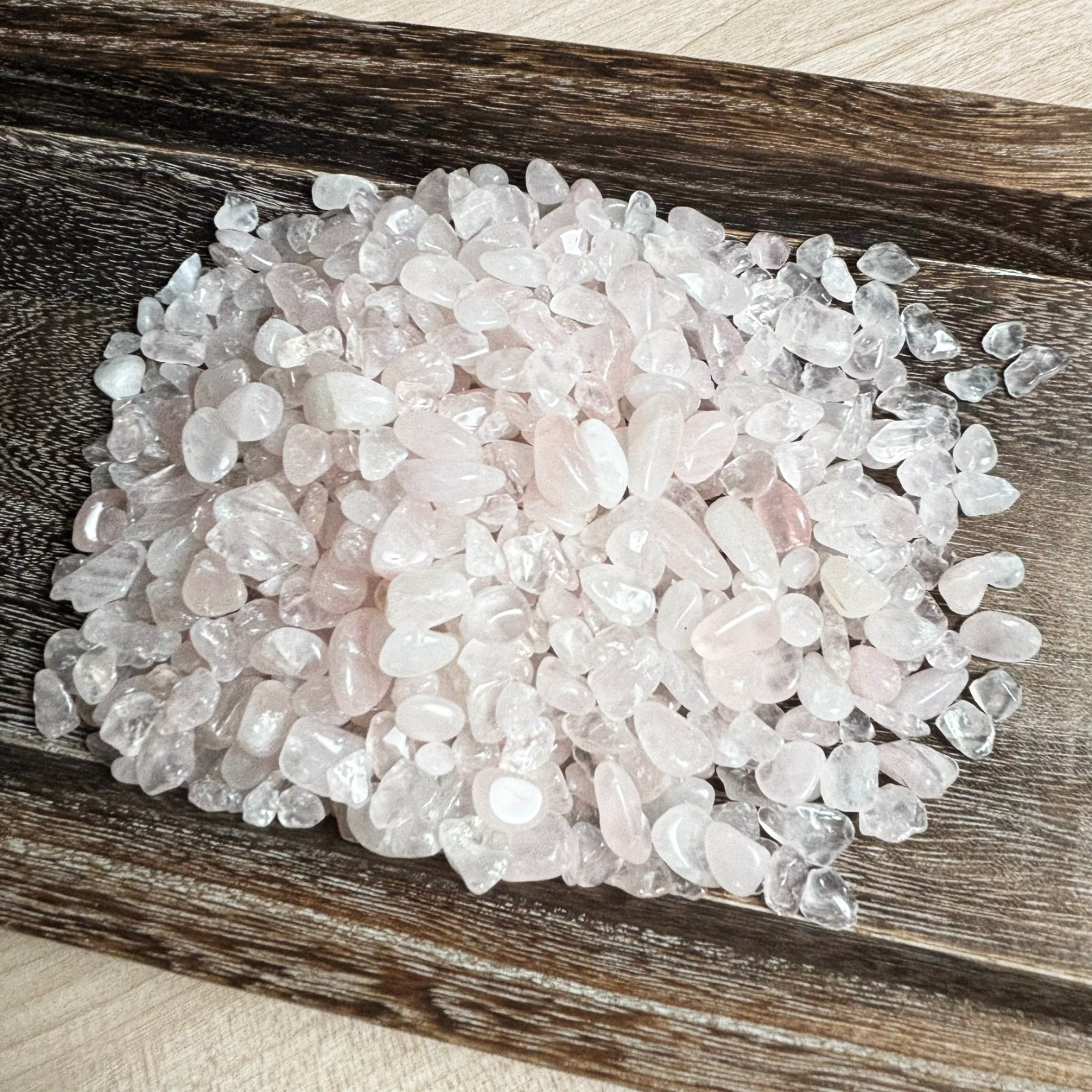 Rose Quartz Chips 1 lb Bulk Natural Crystal Stone Jewelry Making Craft Supply