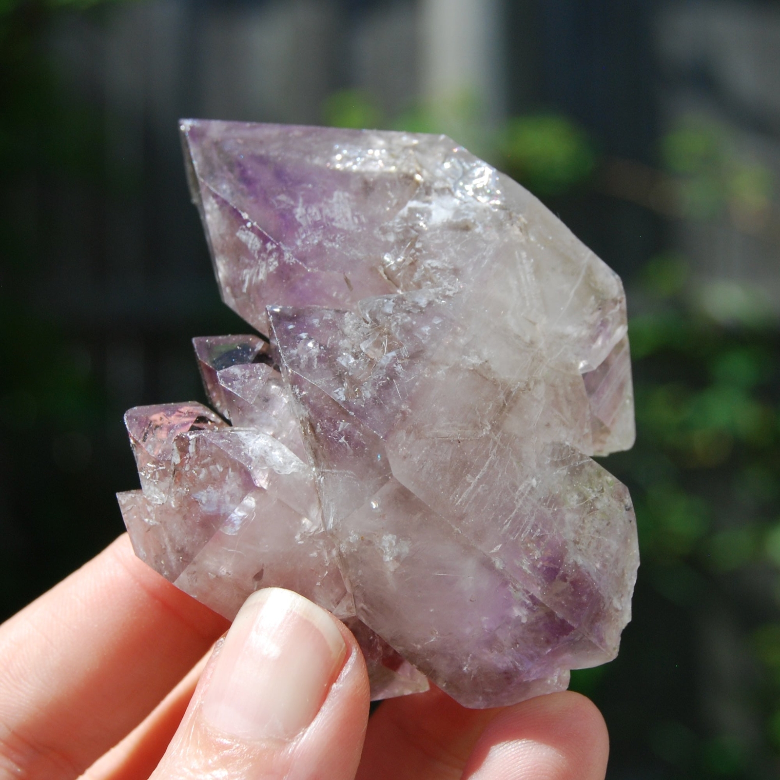 3in 152g DT ET Elestial Window Amethyst Quartz Crystal Cathedral, Mali wa8
