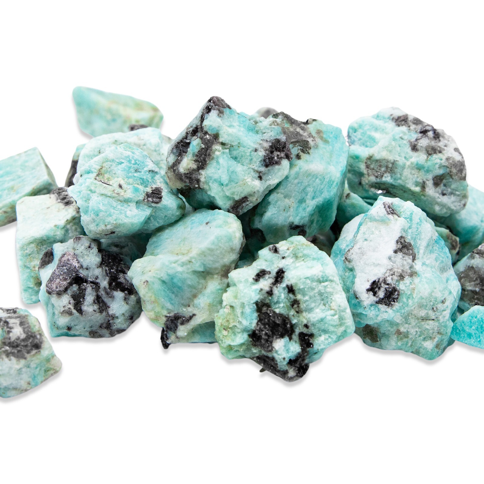 Raw Amazonite Crystal – Bulk Wholesale Rough Stones – Amazonite Gemstone Brazil