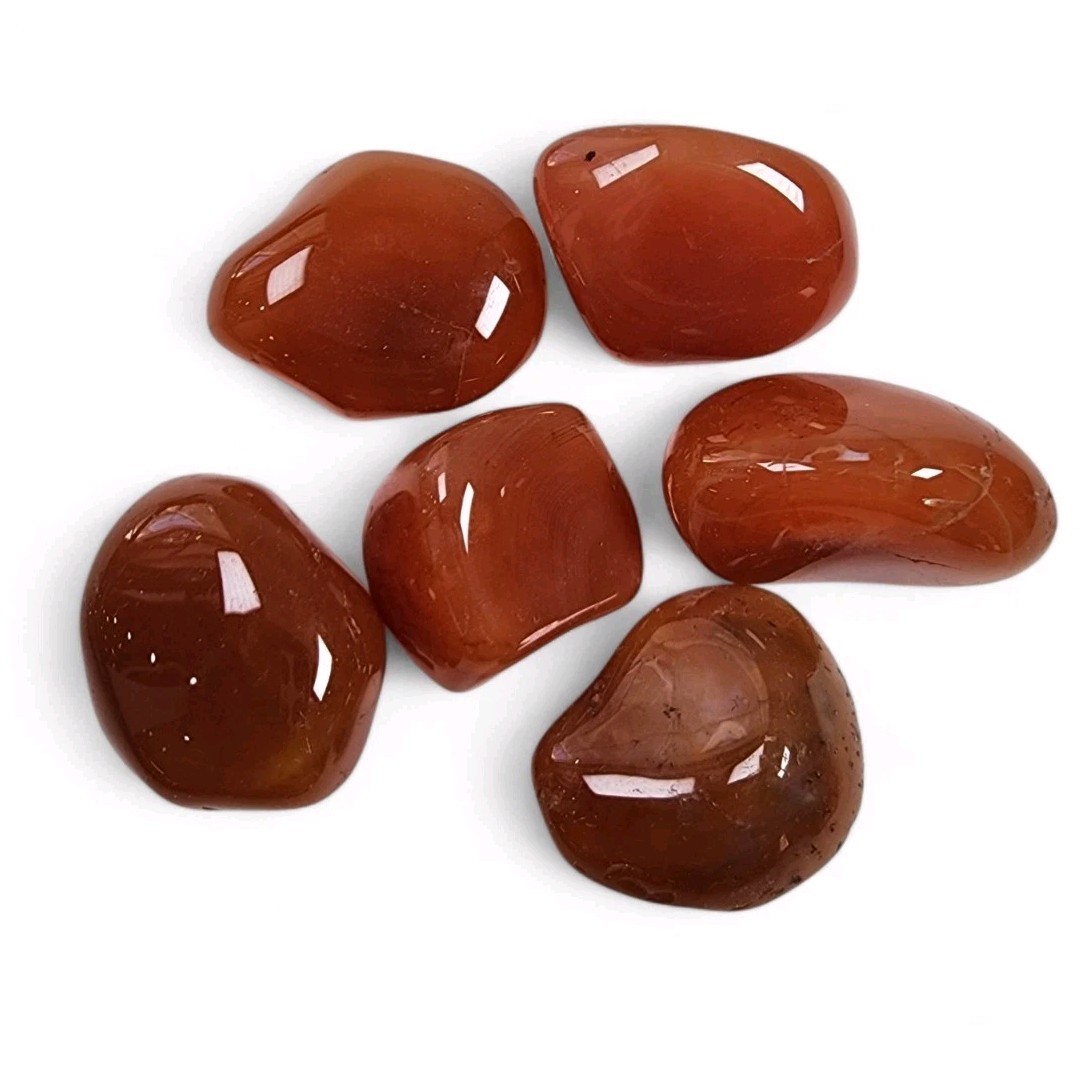 Carnelian Polished Stones Brazil 78.3 grams.