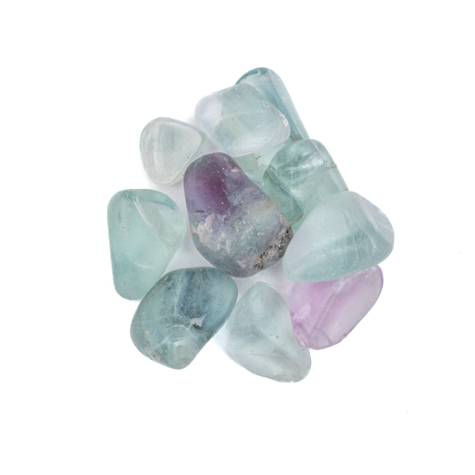 10g Extra Small Tumbled Rainbow Fluorite Gemstone Crystals Gem Chips Craft Rocks