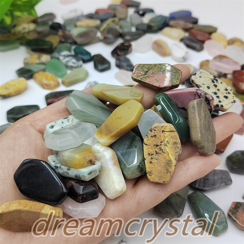 100pcs MIX Natural Crystal Coffin Quartz Crystal Skull Reiki Gift Wholesale