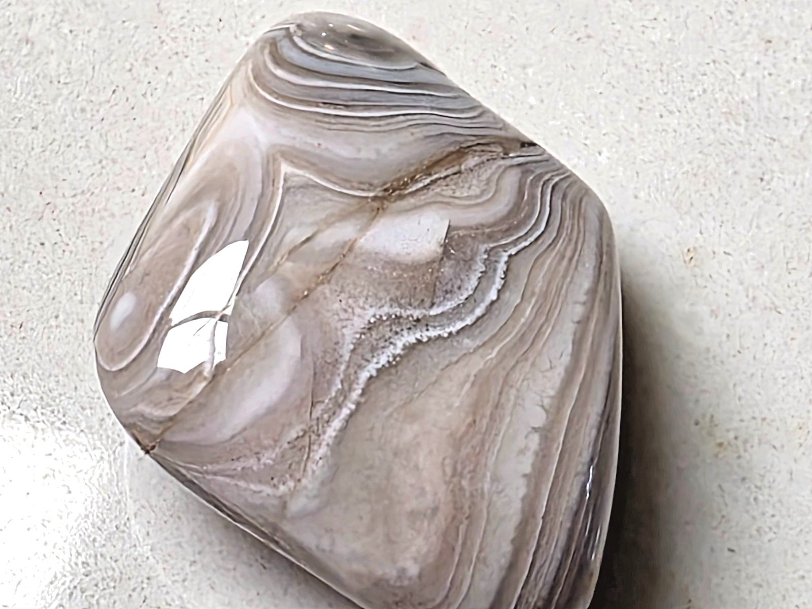 POLISHED BEAUTIFUL BOTSWANA AGATE, NATURAL BANDED AGATE -Unique-