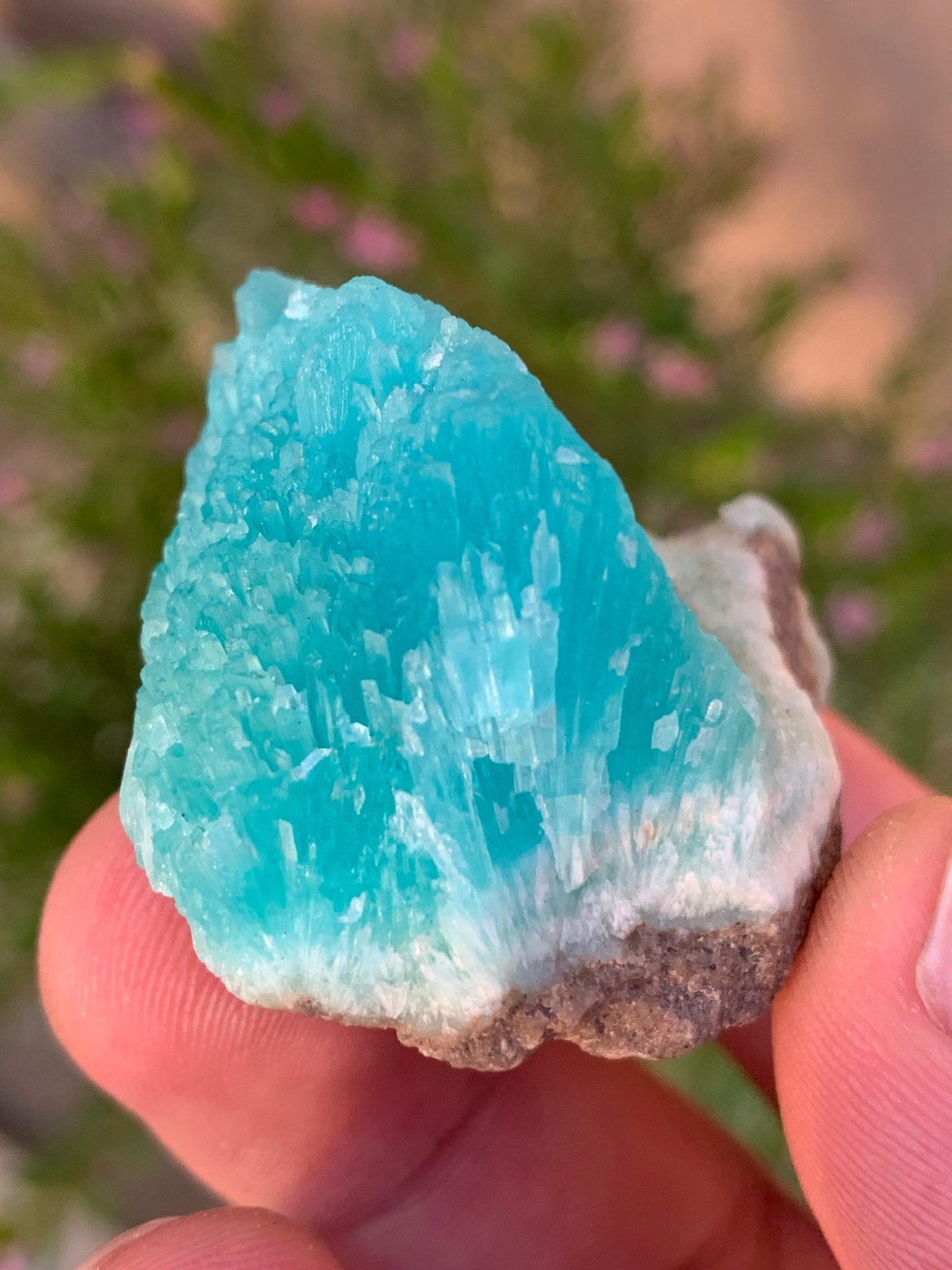 Deep Blue Smithsonite Raw Crystal from Afghanistan / 35 Grams