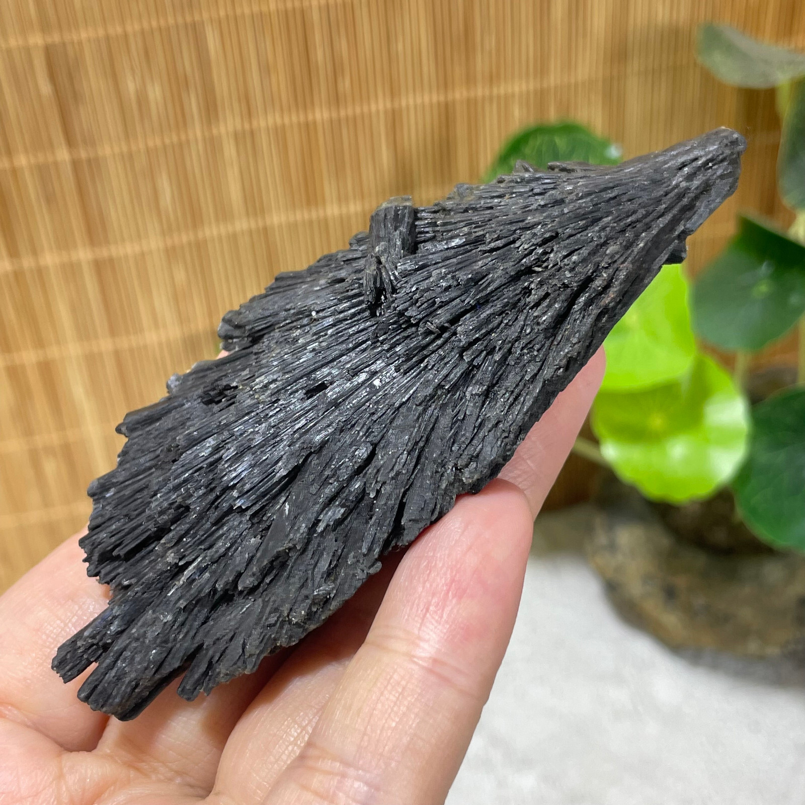 74g Natural Irregular natural black crystal cluster mineral specimen（dian qishi）