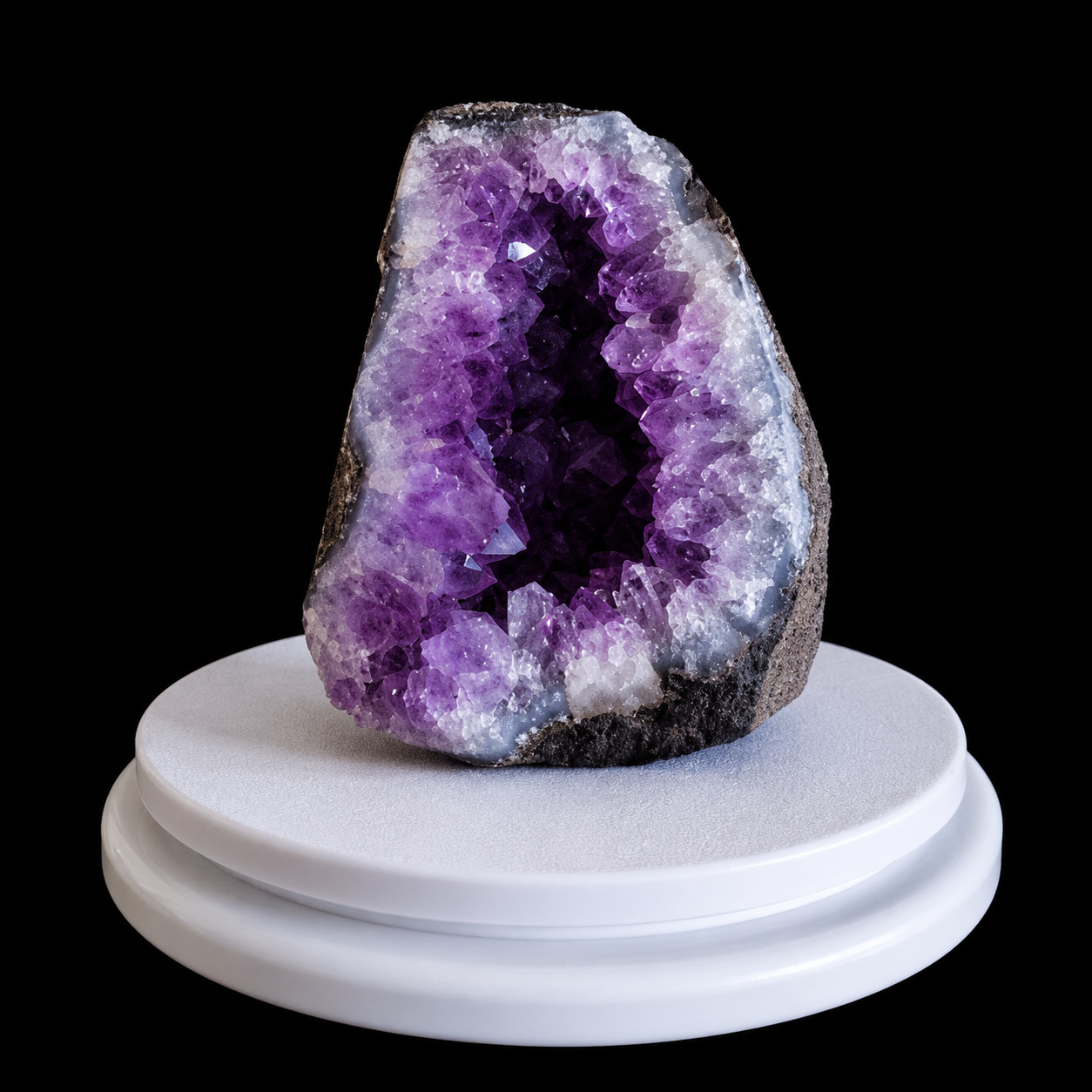 Natural amethyst geode 528g 10x8x6cm Raw Crystal Specimen