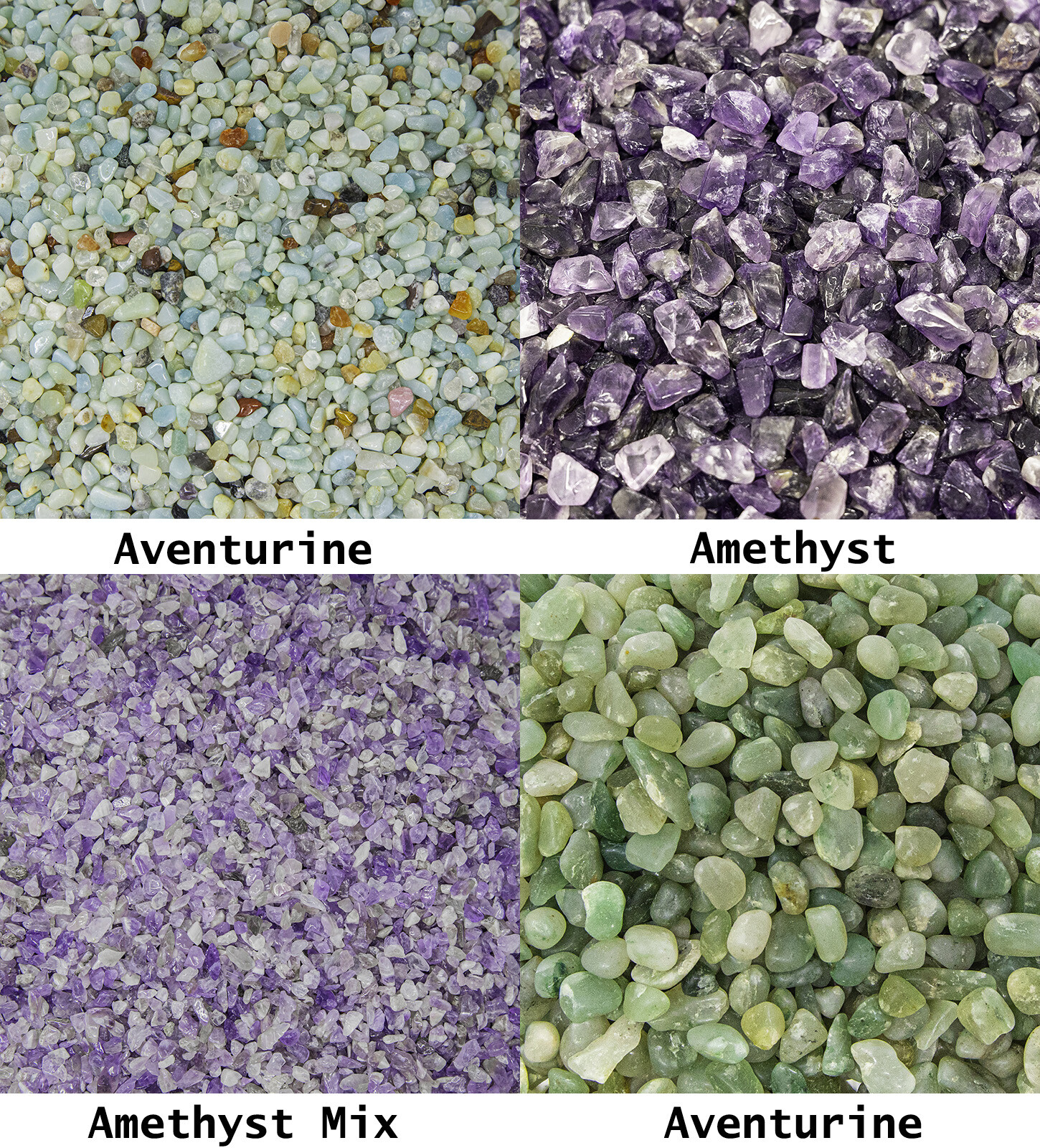 1/2 LB Tumbled Crystal Chips Bulk Gemstone Undrilled Beads Natural Stones
