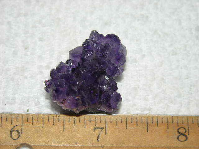 Amethyst crystal cluster grape jelly saturation smaller jewelry-sized 1″ K76