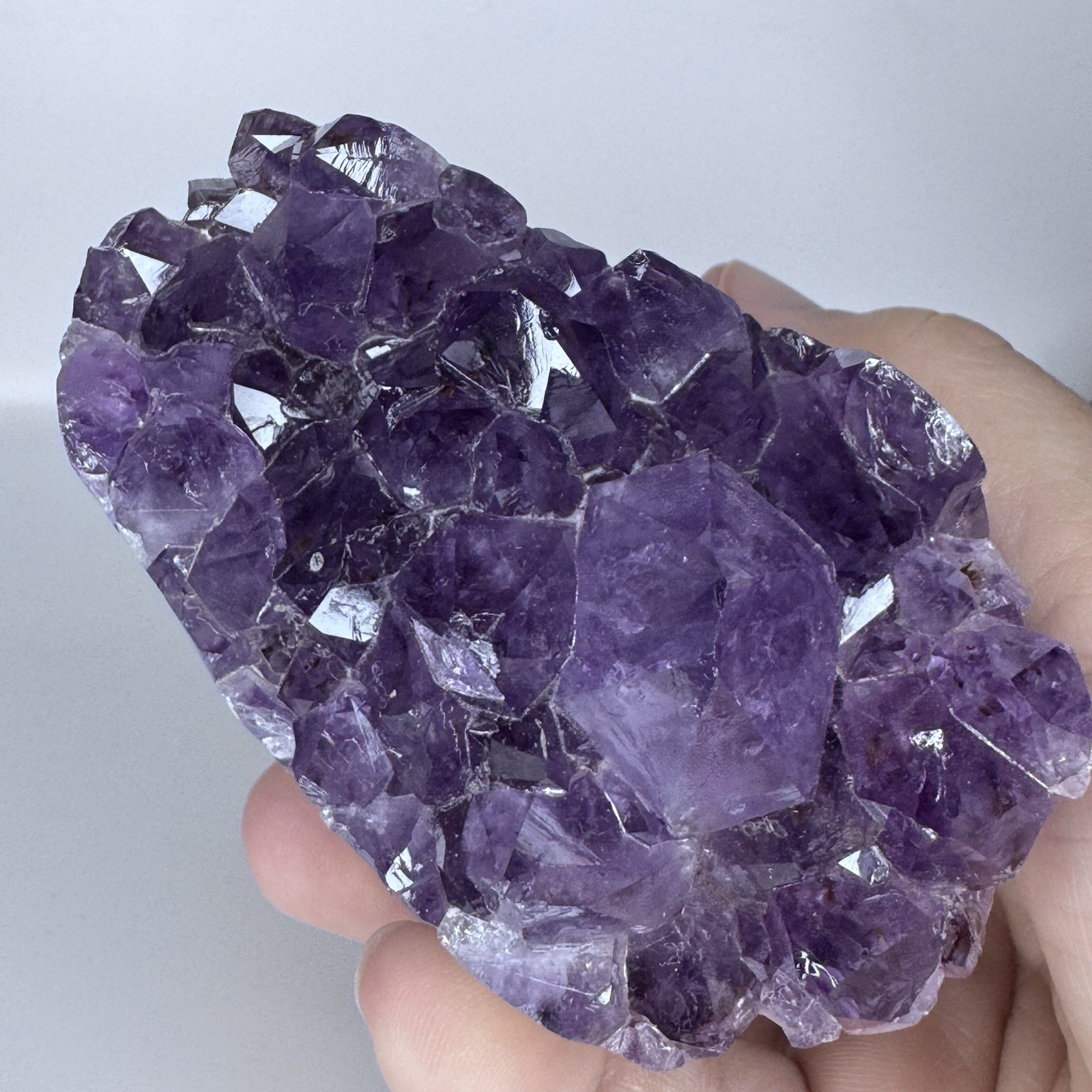 Deep Purple Amethyst Crystal Cluster Brazil 548g