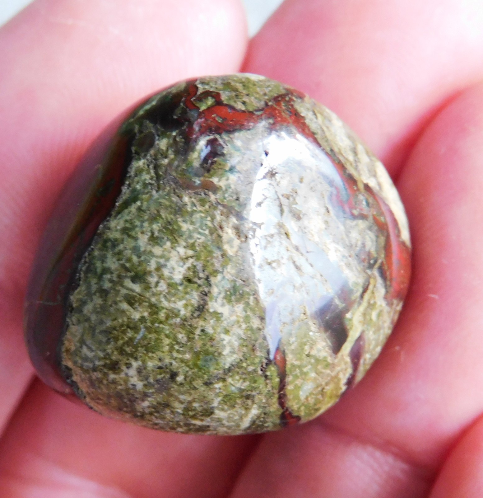 High Grade Dragon Blood Jasper Tumbled Stone for Jewelry Making & More