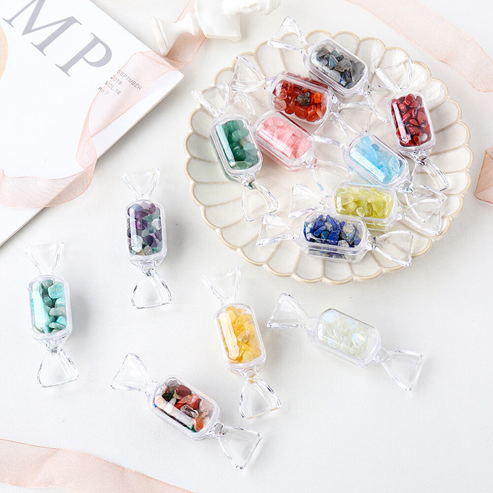 Natural Mini Crystal Chips Semi Tumbled Crushed Gemstone Gravel Healing Reiki