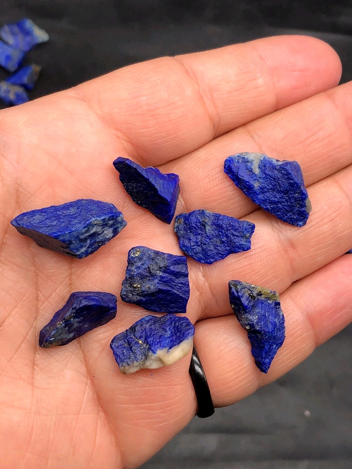Natural Lapis Lazuli Raw Rough Mine Stone w/Pyrite Chakra Healing 14grams M476.4