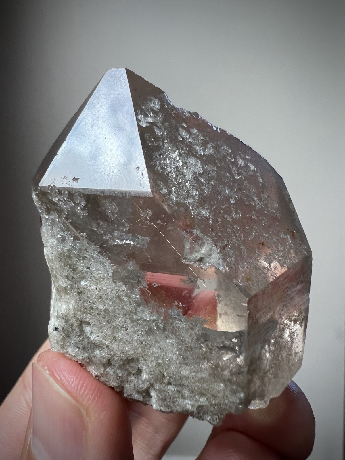 Rutilated Quartz Crystal Gold Rutile Needle Quartz Chlorite Quartz Inclusion