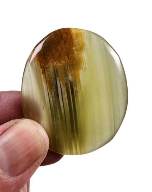 Calcite Crystal Polished Smooth Stone Mexico 35.9 grams