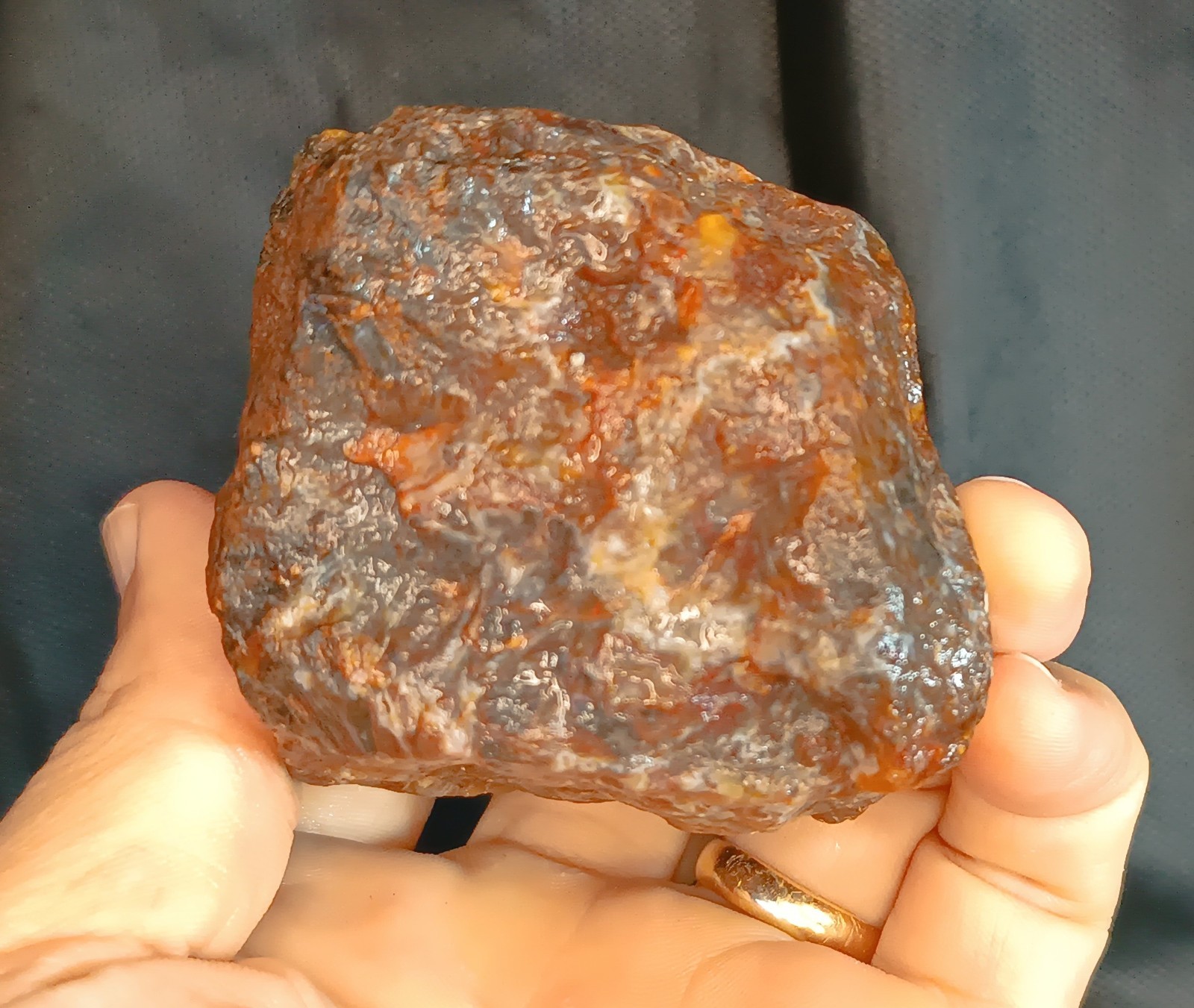 555g/1.22lb uncut turkish agate stone rough, gemstone, customs duty included