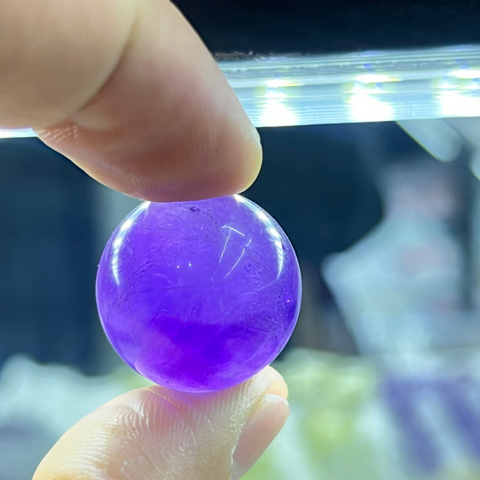 1pc Natural Amethyst Quartz Sphere Crystal Ball Reiki Healing 20mm
