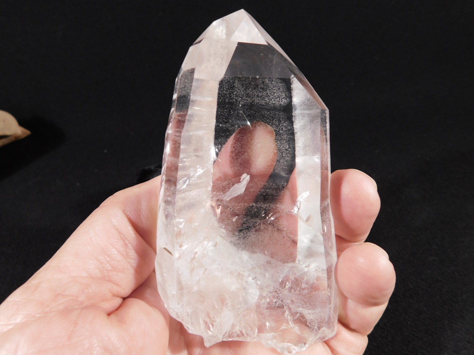 LARGER! SUPER Translucent LEMURIAN Quartz Crystal From Brazil 303gr