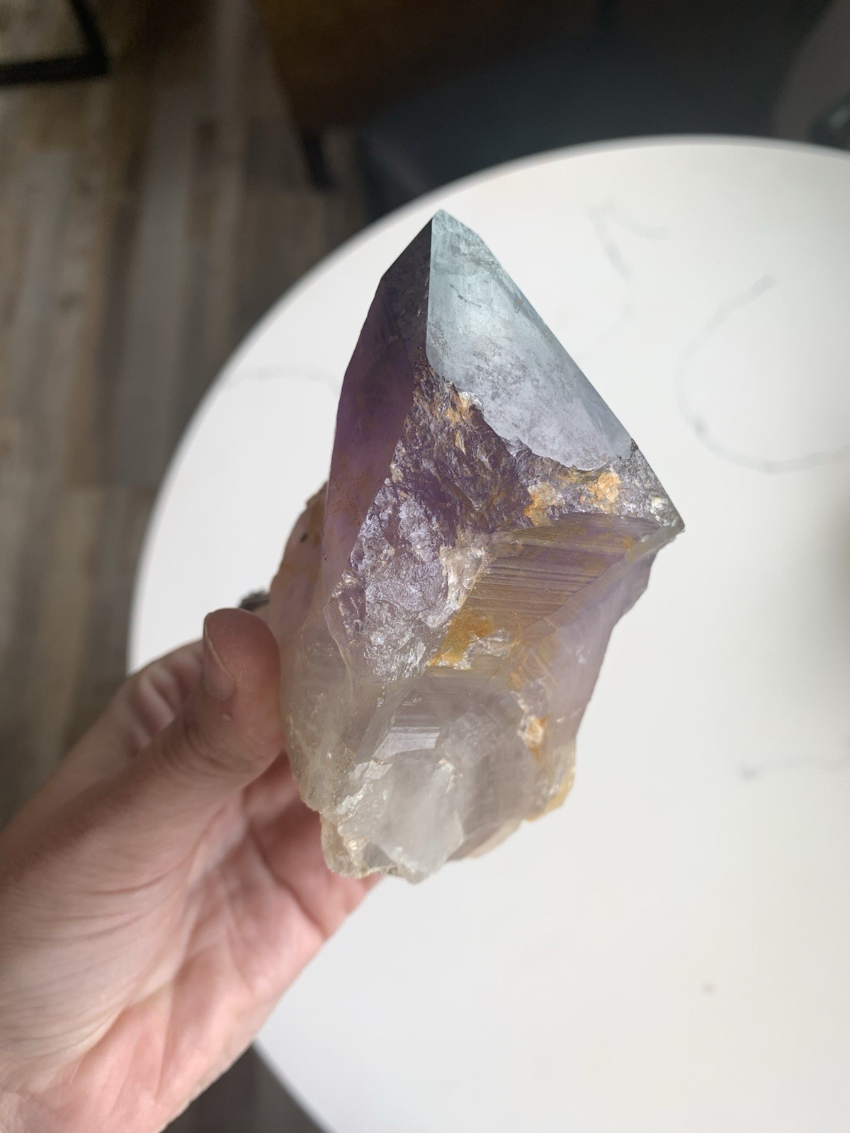 Amethyst Crystal Point from Australia dug by Patrick Gundersen Crystals of AUS