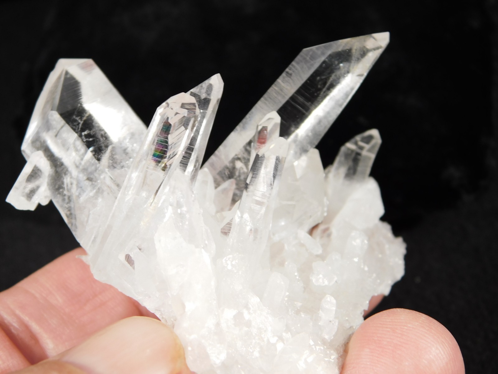 TRANSLUCENT Quartz Crystal Cluster From Collier Creek ARKANSAS 69.0gr
