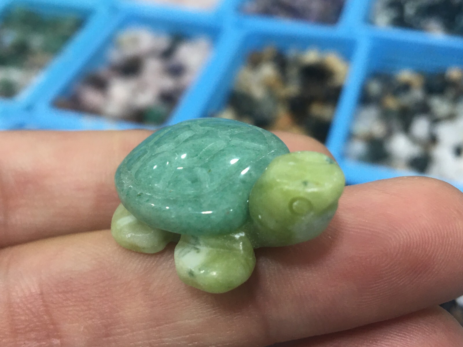 50pc Natural mix Quartz hand Carved Mini Sea turtle crystal Reiki healing