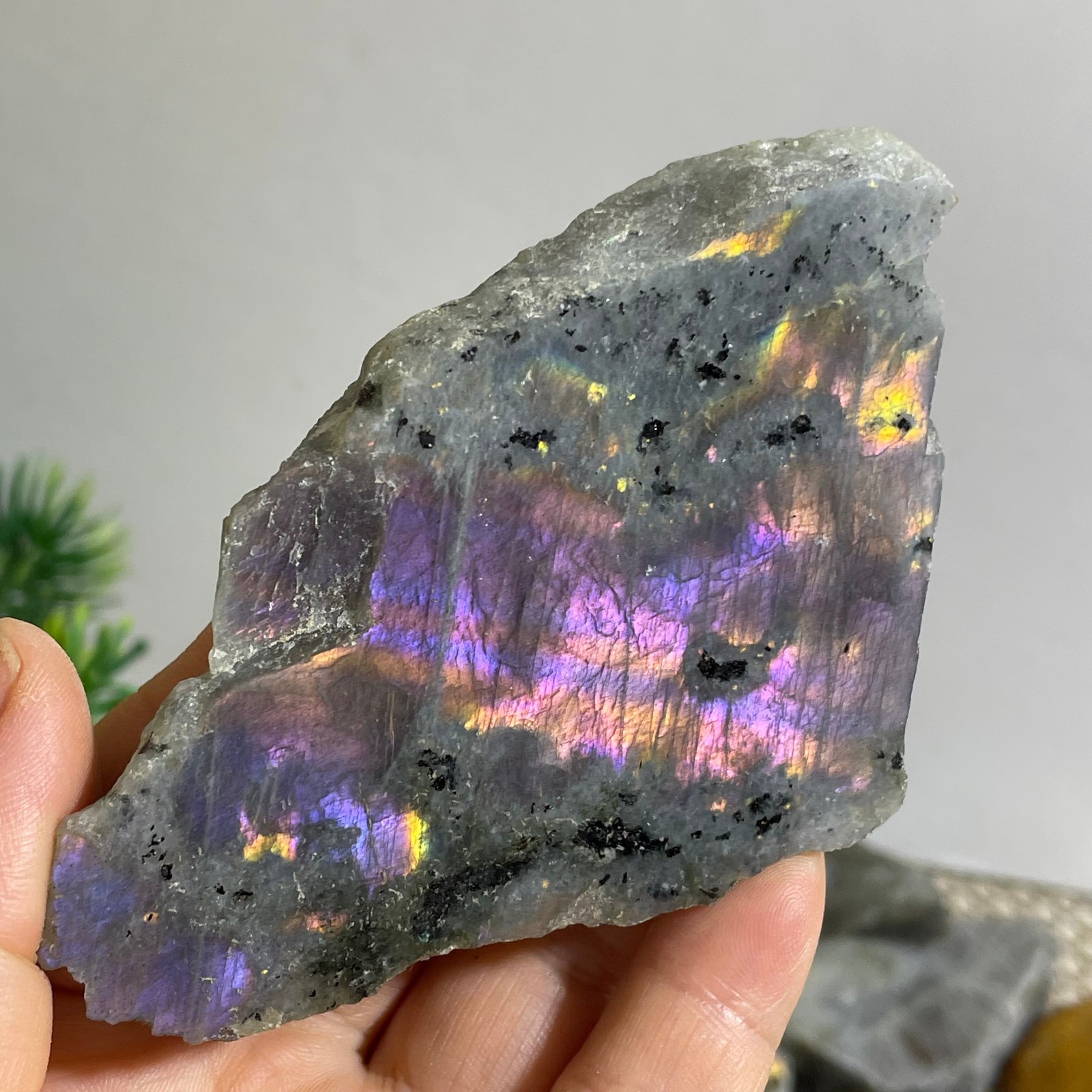 Natural Labradorite Crystal gemstone rough original Specimen 102g